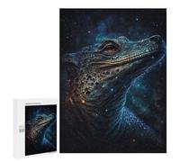 Puzzle 500 PCS Galactic Crocodile Art Print-15 Puzzle pour Adolescents Améliorez Votre Mémoire Entraînez Votre Cerveau Et Vos Mains Jouets Addictifs pour Cultiver La Patience 500 PCS