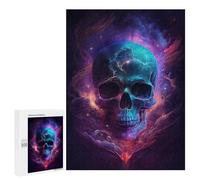Puzzle 500 PCS Galactic Skull Artwork Puzzles pour Adolescents Course De Vitesse Manuelle Activités Amusantes À La Maison Jeu Stimulant Et Jeu en Famille 500 PCS