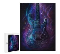 Puzzle 500 PCS Galaxy Electric Guitar Art Print Puzzles pour Adolescents Course De Vitesse Manuelle Activités Amusantes À La Maison Jeu Stimulant Et Jeu en Famille 500 PCS