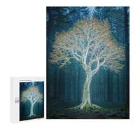 Puzzle 500 PCS Glowing Tree in Forest Puzzles pour Adultes, Jouet, Décoration Murale, Cadeau d'anniversaire, Idéal pour Toute La Famille 500 PCS