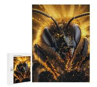 Puzzle 500 PCS Golden Bee Close-Up Puzzles pour Adolescents - Anti-Stress - Défi Éducatif - Idée Cadeau Et Anniversaire Unique 500 PCS