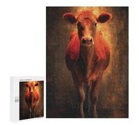 Puzzle 500 PCS Golden Cow Portrait Puzzles pour Adultes Améliorent La Mémoire Interaction Parent-Enfant Casse-tête Jeux De Société en Famille 500 PCS