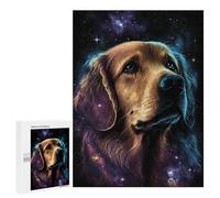Puzzle 500 PCS Golden Retriever Galaxy Art Print-5 Puzzle pour Adolescents Améliorez Votre Mémoire Entraînez Votre Cerveau Et Vos Mains Jouets Addictifs pour Cultiver La Patience 500 PCS