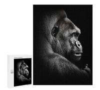 Puzzle 500 PCS Gorilla Face Poster Puzzles pour Adolescents Course De Vitesse Manuelle Activités Amusantes À La Maison Jeu Stimulant Et Jeu en Famille 500 PCS