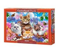 Puzzle 500 pcs Kittens with Flowers multicolore G