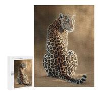 Puzzle 500 PCS Leopard Wildlife Art Print Puzzles pour Adultes Améliorent La Mémoire Interaction Parent-Enfant Casse-tête Jeux De Société en Famille 500 PCS