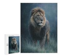 Puzzle 500 PCS Lion King of The Jungle Puzzles pour Adolescents - Anti-Stress - Défi Éducatif - Idée Cadeau Et Anniversaire Unique 500 PCS