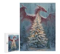 Puzzle 500 PCS Magical Winter Dragons Puzzles pour Adolescents - Anti-Stress - Défi Éducatif - Idée Cadeau Et Anniversaire Unique 500 PCS