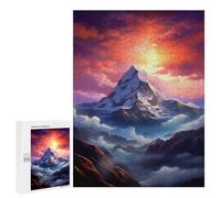 Puzzle 500 PCS Mount Everest Mountain Puzzles pour Adultes, Jouet, Décoration Murale, Cadeau d'anniversaire, Idéal pour Toute La Famille 500 PCS