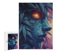 Puzzle 500 PCS Nature Spirit with Burning Eye Puzzles pour Adultes, Jouet, Décoration Murale, Difficile, Difficile, Cadeaux Uniques pour Anniversaire Et Noël 500 PCS
