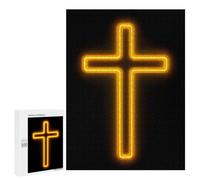 Puzzle 500 PCS Neon Cross Puzzles pour Adultes, Jouet, Décoration Murale, Motif À Assembler, Idéal comme Cadeau pour Toute La Famille 500 PCS
