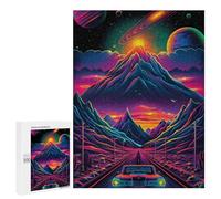 Puzzle 500 PCS Neon Desert Drive Puzzles pour Adolescents - Anti-Stress - Défi Éducatif - Idée Cadeau Et Anniversaire Unique 500 PCS