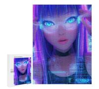 Puzzle 500 PCS Neon Girl-1 Puzzles pour Adultes - Cadeau d'anniversaire - Jeu Difficile Et Stimulant - Cadeaux
