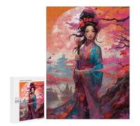 Puzzle 500 PCS Pink Cherry Blossom Puzzles pour Adultes, Jouet, Décoration Murale, Motif À Assembler, Idéal comme Cadeau pour Toute La Famille 500 PCS