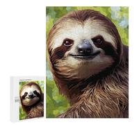 Puzzle 500 PCS Pixel Art Cute Sloth Puzzles pour Adultes, Jouet, Décoration Murale, Motif À Assembler, Idéal comme Cadeau pour Toute La Famille 500 PCS