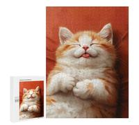 Puzzle 500 PCS pour Adolescentes Cute Sleeping Tabby Kitten Puzzle pour Adultes, Jouet, Décoration Murale, Cadeaux pour Femmes, Cadeaux Uniques pour Anniversaire Et Noël 500 PCS