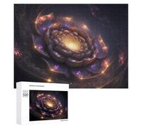 Puzzle 500 PCS pour Adolescentes Enchanted Cosmic Bloom Puzzles pour Adolescentes Jeux Amusants Assemblage De Motifs Aide À Exercer Le Cerveau 500 PCS