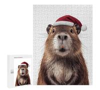 Puzzle 500 PCS pour Adolescentes Festive Beaver Portrait Puzzle pour Adultes, Jouet, Décoration Murale, Cadeaux pour Femmes, Cadeaux Uniques pour Anniversaire Et Noël 500 PCS