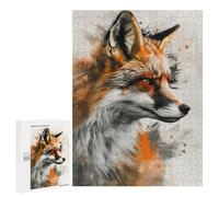 Puzzle 500 PCS pour Adolescentes Fox Elegance Art Puzzle pour Adultes, Jouet, Décoration Murale, Cadeaux pour Femmes, Cadeaux Uniques pour Anniversaire Et Noël 500 PCS