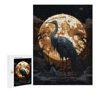 Puzzle 500 PCS pour Adolescentes Horror Black Stork Puzzle pour Adultes, Jouet, Décoration Murale, Cadeaux pour Femmes, Cadeaux Uniques pour Anniversaire Et Noël 500 PCS