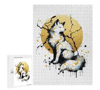 Puzzle 500 PCS pour Adolescentes Ink Kitsune Puzzle pour Adultes, Jouet, Décoration Murale, Cadeaux pour Femmes, Cadeaux Uniques pour Anniversaire Et Noël 500 PCS