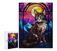 Puzzle 500 PCS pour Adolescentes Japanese Bobtail Cat Puzzle pour Adultes, Jouet, Décoration Murale, Cadeaux pour Femmes, Cadeaux Uniques pour Anniversaire Et Noël 500 PCS