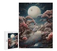 Puzzle 500 PCS pour Adolescentes Mystical Night Peacock Scene Puzzles pour Adolescentes Jeux Amusants Assemblage De Motifs Aide À Exercer Le Cerveau 500 PCS
