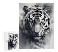 Puzzle 500 PCS pour Adolescentes Tiger Beauty Watercolor Puzzle pour Adultes, Jouet, Décoration Murale, Cadeaux pour Femmes, Cadeaux Uniques pour Anniversaire Et Noël 500 PCS