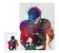 Puzzle 500 PCS pour Adolescents American Football Player Puzzle Jeux De Famille Assemblage De Motifs Cadeaux Uniques pour Anniversaire Et Noël 500 PCS