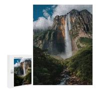Puzzle 500 PCS pour Adolescents Angel Falls Amazon Rainforest Puzzles pour Adultes : Améliorent La Mémoire, Difficiles Et Stimulants, Cadeaux De Noël Et d'anniversaire 500 PCS