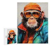 Puzzle 500 PCS pour Adolescents Animal Monkey Puzzles pour Adultes Jeu Familial Décoration Intérieure pour Anniversaire, Noël 500 PCS