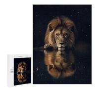 Puzzle 500 PCS pour Adolescents Beautiful Magical Lion Puzzle Jeux De Famille Assemblage De Motifs Cadeaux Uniques pour Anniversaire Et Noël 500 PCS