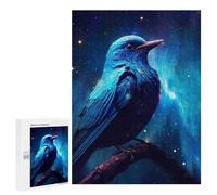 Puzzle 500 PCS pour Adolescents Blue Bird in Space Puzzle Adulte Jeu Manuel Décoration Intérieure Cadeaux Uniques pour Anniversaire Et Noël 500 PCS
