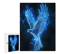 Puzzle 500 PCS pour Adolescents Blue Fire Eagle Jeux De Puzzle Relaxants, Défi Difficile, Cadeaux Uniques pour Anniversaire Et Noël 500 PCS