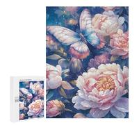 Puzzle 500 PCS pour Adolescents Butterfly Garden Fantasy Puzzle pour Adolescents Améliore La Mémoire Défi À Compléter Amusant en Famille Et Soirée Jeux 500 PCS