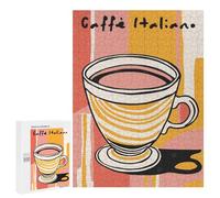 Puzzle 500 PCS pour Adolescents Caffe Italiano Wall Art Casse-têtes pour Adolescents Analyse Et Logique Interaction Parent-Enfant Jeux Stimulants Jouets 500 PCS