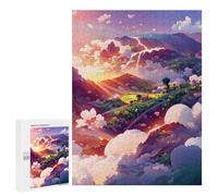 Puzzle 500 PCS pour Adolescents Cloudy Mountain Serenity Puzzle pour Adultes Jeu De Réflexion, Analyse Et Logique, Idéal comme Cadeau 500 PCS