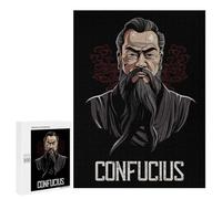 Puzzle 500 PCS pour Adolescents Confucius Philosopher Puzzle Jeux De Famille Assemblage De Motifs Cadeaux Uniques pour Anniversaire Et Noël 500 PCS