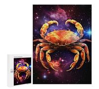 Puzzle 500 PCS pour Adolescents Cosmic Crab Artwork Puzzles pour Adultes Jeu Familial Course De Vitesse Manuelle Cadeaux Anti-Stress 500 PCS