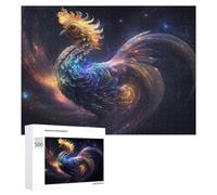 Puzzle 500 PCS pour Adolescents Cosmic Phoenix Artwork Puzzle pour Adultes Jeu De Réflexion, Analyse Et Logique, Idéal comme Cadeau 500 PCS