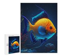 Puzzle 500 PCS pour Adolescents Cute Tropical Fish Puzzles pour Adultes Jeux De Détente Décoration Intérieure Cadeaux Uniques pour Anniversaire Et Noël 500 PCS