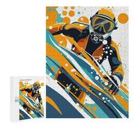 Puzzle 500 PCS pour Adolescents Diver Colorful Jeux De Puzzle Relaxants, Défi Difficile, Cadeaux Uniques pour Anniversaire Et Noël 500 PCS