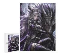 Puzzle 500 PCS pour Adolescents Dragon Queen Fantasy Artwork Puzzle pour Adolescents Améliore La Mémoire Défi À Compléter Amusant en Famille Et Soirée Jeux 500 PCS