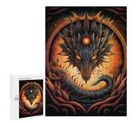 Puzzle 500 PCS pour Adolescents Dragon's Fiery Majesty Puzzle pour Adultes Jeu De Réflexion, Analyse Et Logique, Idéal comme Cadeau 500 PCS