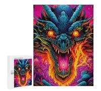 Puzzle 500 PCS pour Adolescents Dragon's Fiery Roar -7 Puzzle pour Adultes Jeu De Réflexion, Analyse Et Logique, Idéal comme Cadeau 500 PCS