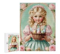 Puzzle 500 PCS pour Adolescents Easter Basket with Pastel Eggs Casse-têtes pour Adolescents Analyse Et Logique Interaction Parent-Enfant Jeux Stimulants Jouets 500 PCS