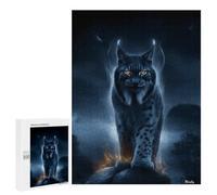 Puzzle 500 PCS pour Adolescents Ember Lynx - Silent Flame of The Shadow Realm Puzzle Jeux De Famille Assemblage De Motifs Cadeaux Uniques pour Anniversaire Et Noël 500 PCS