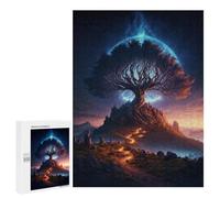 Puzzle 500 PCS pour Adolescents Enchanted Tree of Light Puzzles pour Adultes : Améliorent La Mémoire, Difficiles Et Stimulants, Cadeaux De Noël Et d'anniversaire 500 PCS