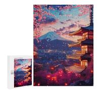 Puzzle 500 PCS pour Adolescents Epic Scenic Sunset Flowers Puzzles pour Adultes Jeux Relaxants Décoration Intérieure Cadeaux Uniques pour Anniversaire Et Noël 500 PCS