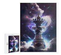 Puzzle 500 PCS pour Adolescents Ethereal Chess Piece Puzzle pour Adultes Jeu De Réflexion, Analyse Et Logique, Idéal comme Cadeau 500 PCS